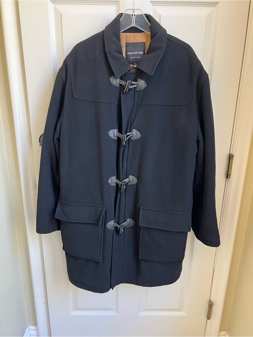 Marc New York Black Toggle Pea Coat